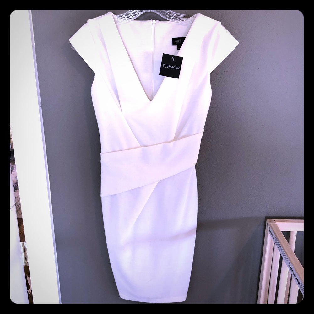 TOPSHOP off whitedress